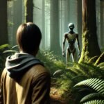 un-homme-rencontre-un-extraterrestre-dans-la-foret