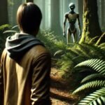 un-homme-rencontre-un-extraterrestre-dans-la-foret