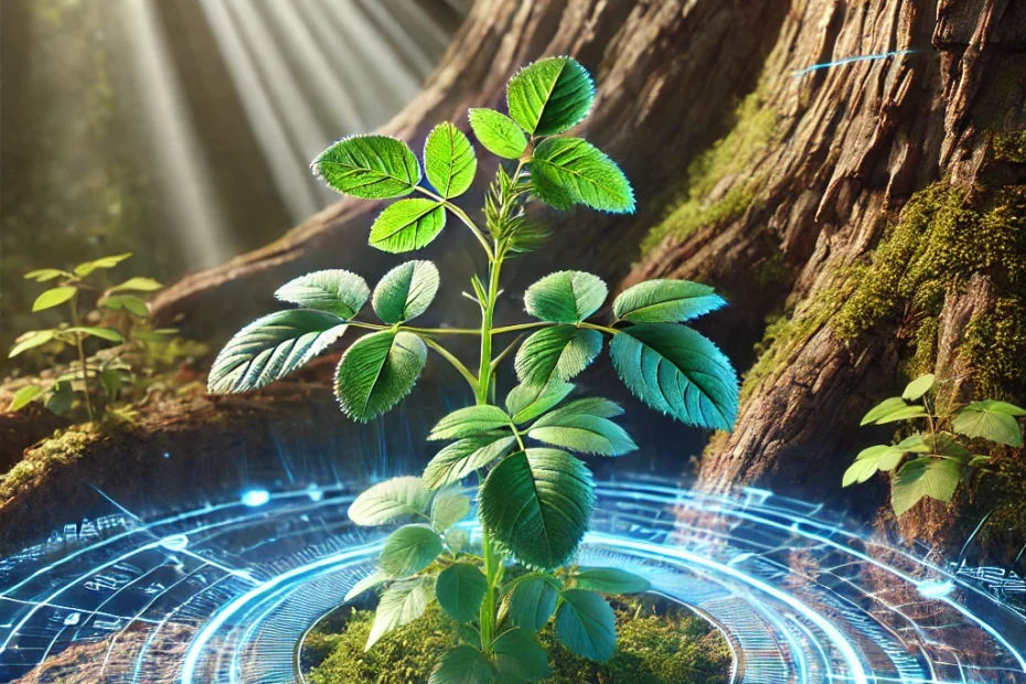 analyse une plante au laser