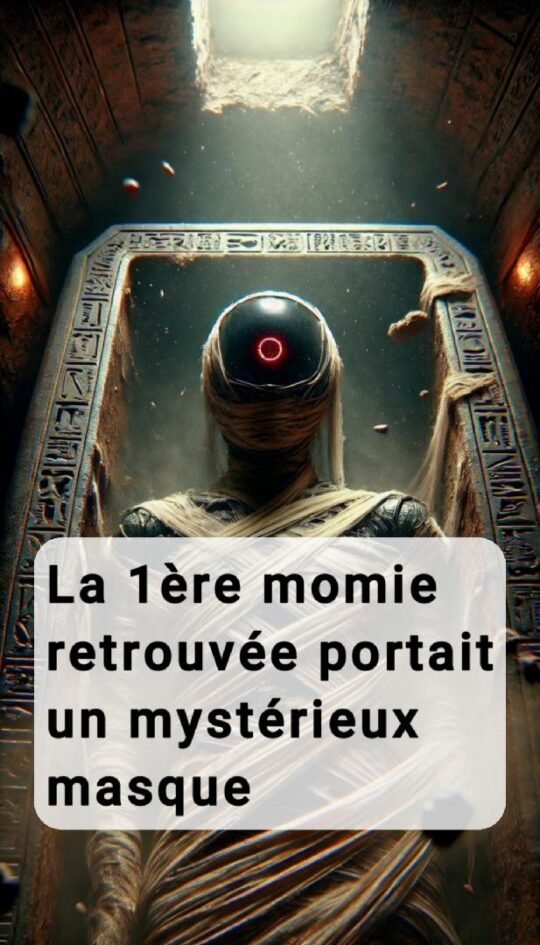 1ere momie retrouvee portait un mysterieux masque noir mp4 image